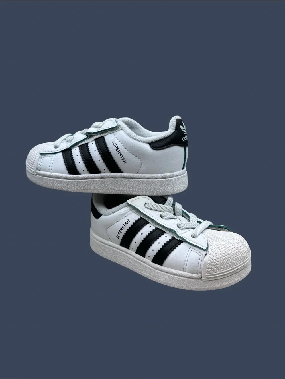 Adidas Superstar Toddler Sneakers Size 6K White Black Classic Shell Toe Shoes
